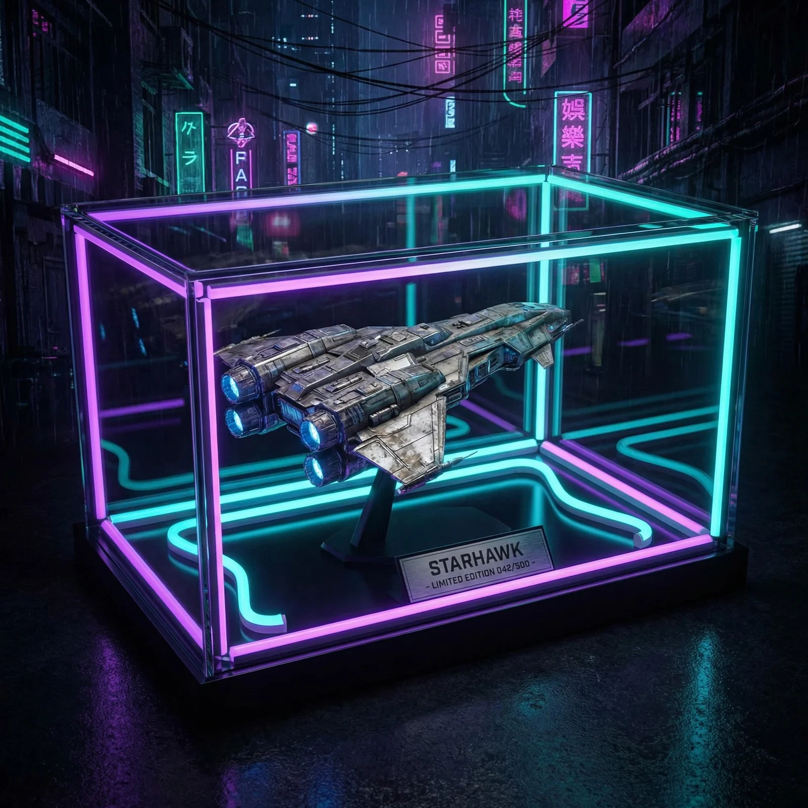 星际猎鹰号限量版1比200精密飞船模型